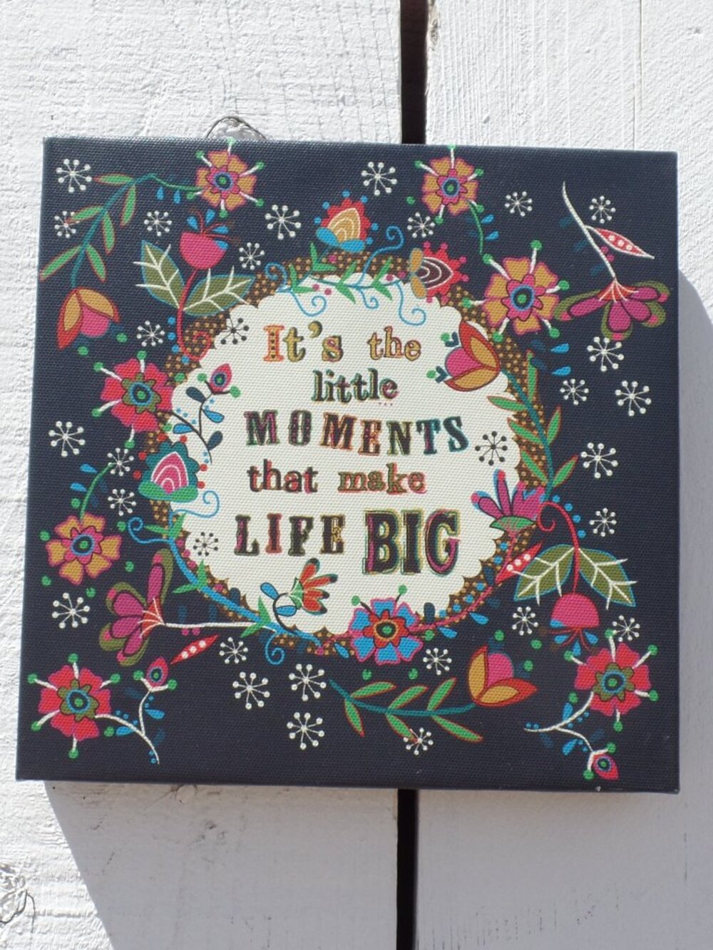 Natural Life on Canvas Sign NWT